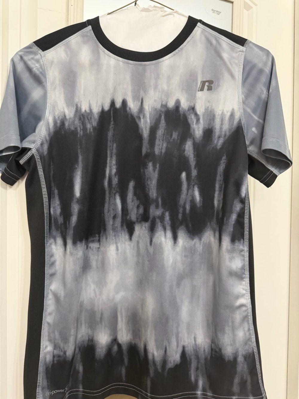 Russell Athletic Black & Gray Tie-Dye Performance Tee